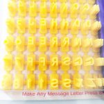 پانچ حروف انگلیسی و اعداد کوچک زرد 12× 8 کد A0294 - Image 3