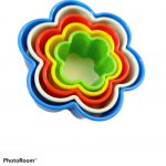 کاتر پلاستیکی طرح گل 6پر 5عددی  کد A005 - Image 2